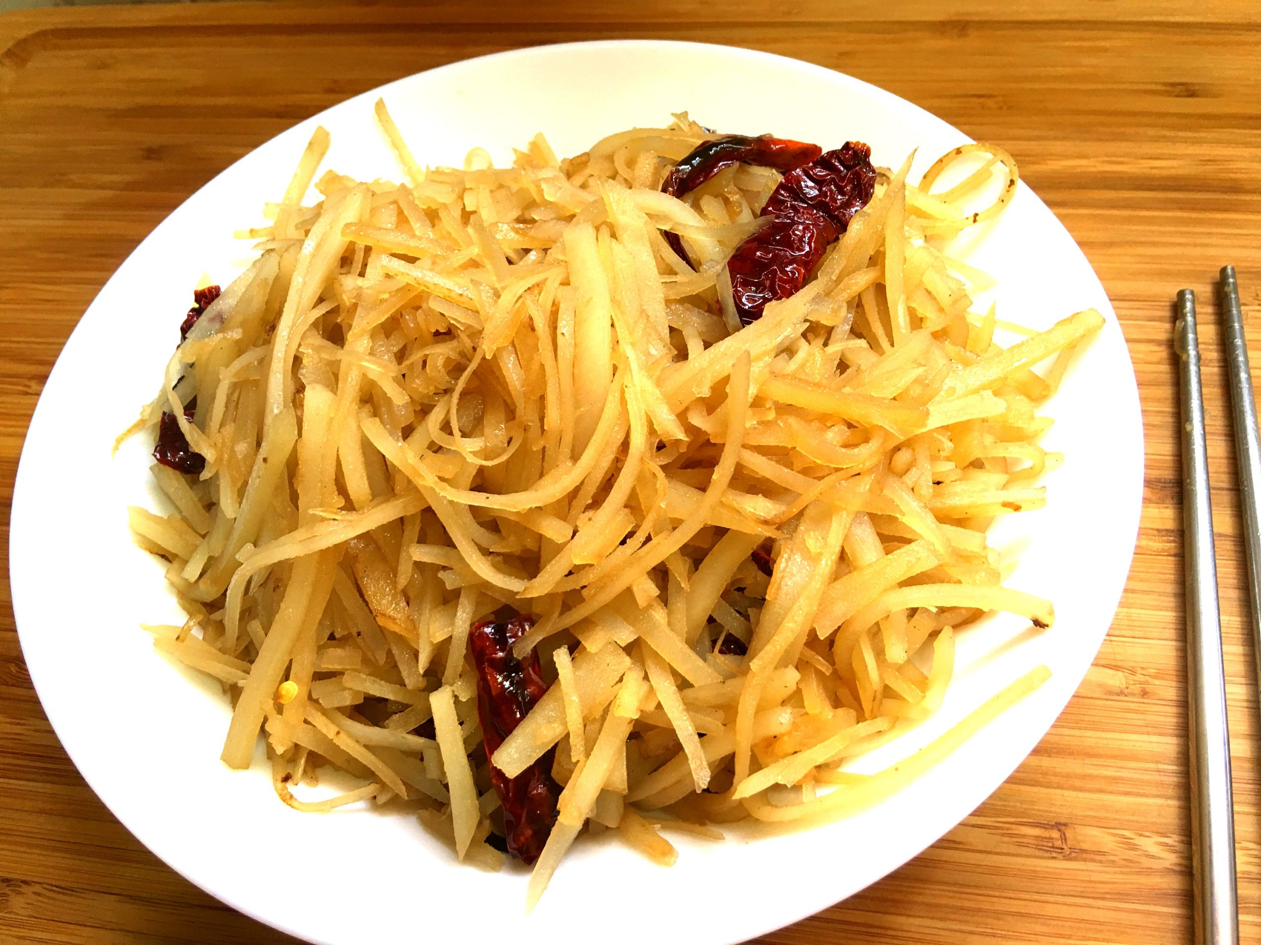 Stir Fried Shredded Potato - Tu Dou Si - 3thanWong