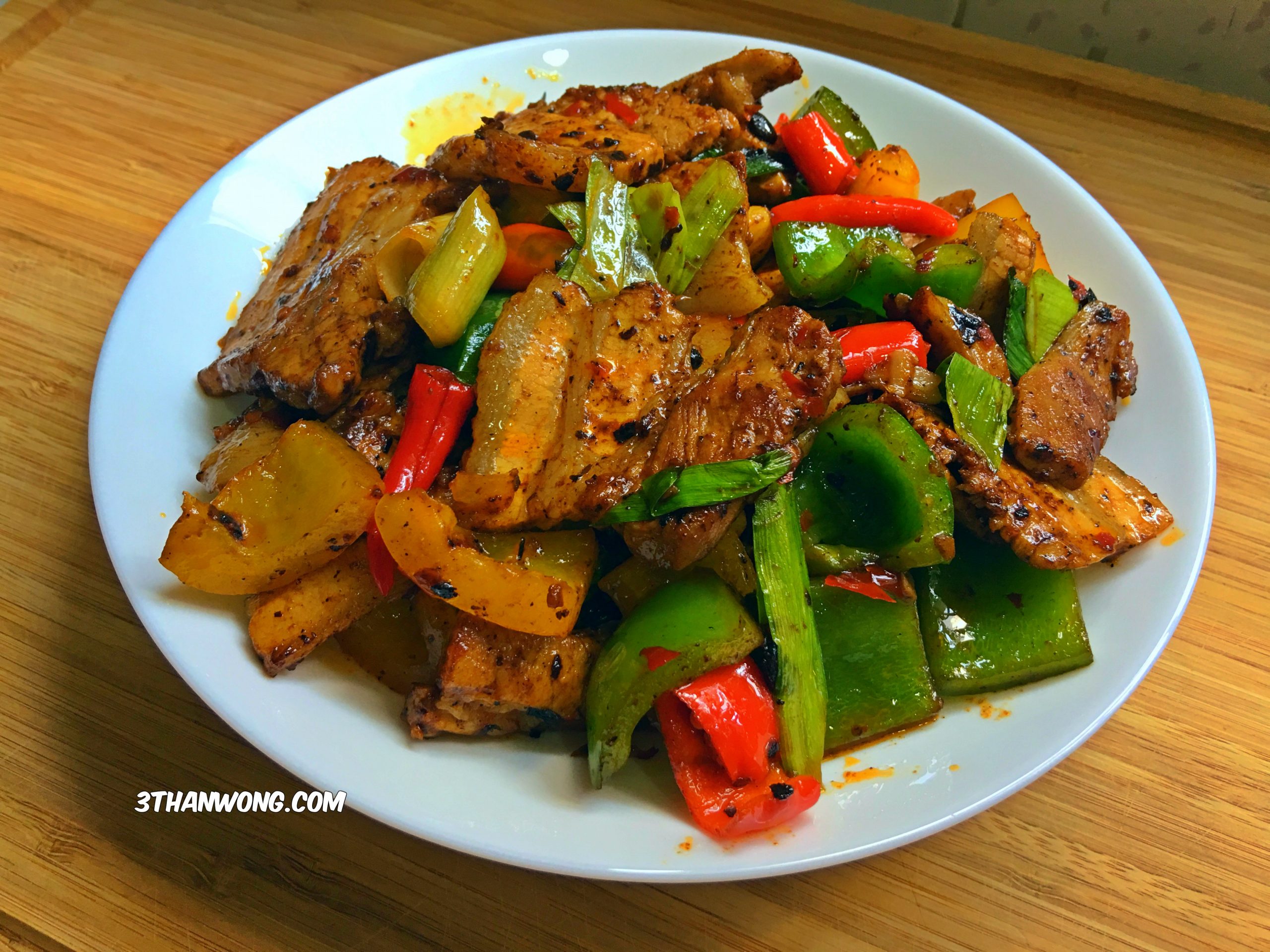 Twice Cooked Pork Hui Guo Rou Recipe 3thanwong