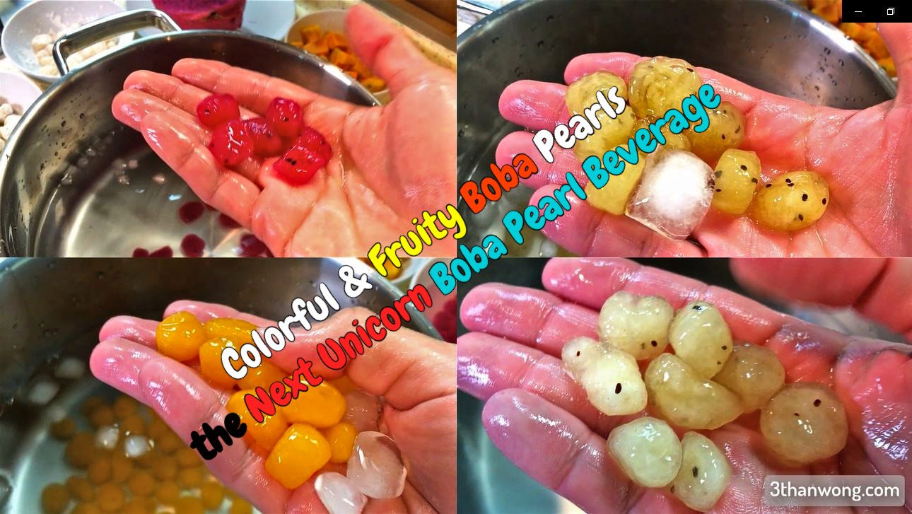 colorful boba pearls recipe